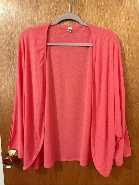 Sweaters - Lightweight Coral Pink Cardigan XL/2XL NWOT